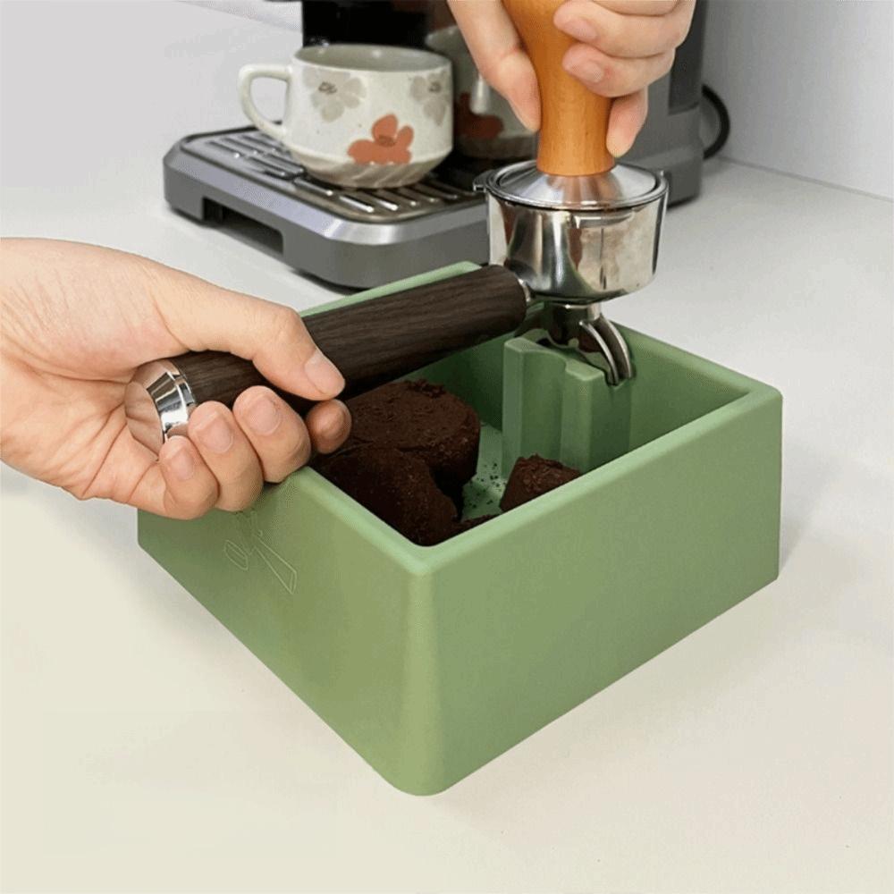 Нескользящий ящик для кофейного жмыха, объем 1,5 л, амортизирующий контейнер для кофейной гущи, тихий, многоразовый, для эспрессо, для дома и кафе