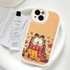 Cartoon Funny G-Garfield Phone Case For iPhone 16 15 14 13 12 11 Pro Max Plus Leather Shockproof Cover