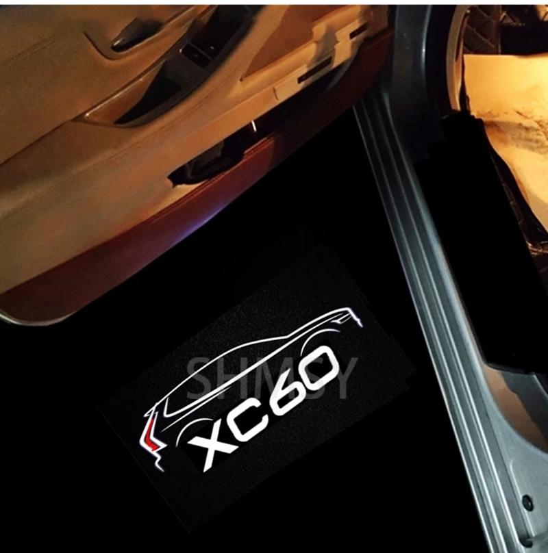 2Pcs Car Lights Accessory LED Door Projector Ghost Shadow Lamp For Volvo XC60 2009 2010 2011 2012 2013 2014 2015 2016 2017-2022