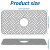 Silicone Sink Drain Hollow Kitchen Filter Splash Mat Table Decoration Sink Mat Non Slip Kitchen Drain Mats Protector Heat Resist