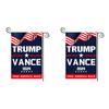Флаг сада Трампа Вэнса 2024 года Двусторонние флаги Трампа Вэнса (Темно-синий)