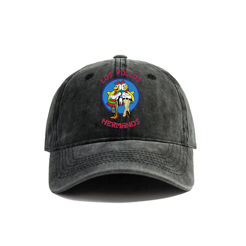 Los Pollos HerUnisexos Baseball Cap Distressed Hats Cap Unisex Retro Outdoor Summer Adjustable The Chicken Brother Hat