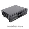Car Radio Cup Holder Single Din 2 in 1 Layer Black Cup Holder Multi Purpose Car Stereo Storage Box for Organizing Items