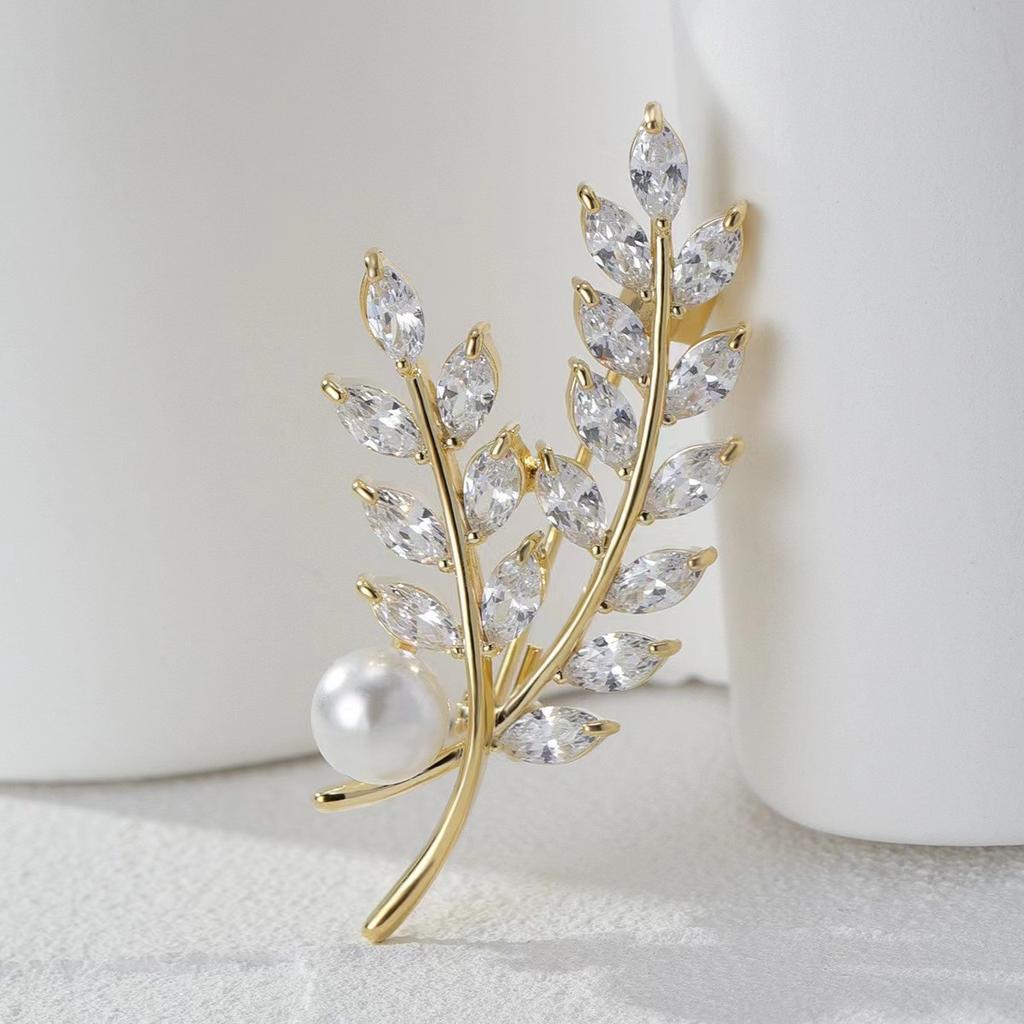High-End Brooches, Women'S Sense Of Luxury, Niche, High-End Pins, Elegant Temperament, Fixed Clothes, Suits, Pearl Jewelry