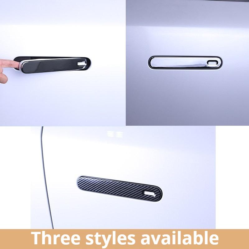 For Xpeng G9 Xiaopeng G9 2025 2026 Carbon Fiber Pattern Door Handle Protective Sticker Decoration Modified Door Pull Cover Trim