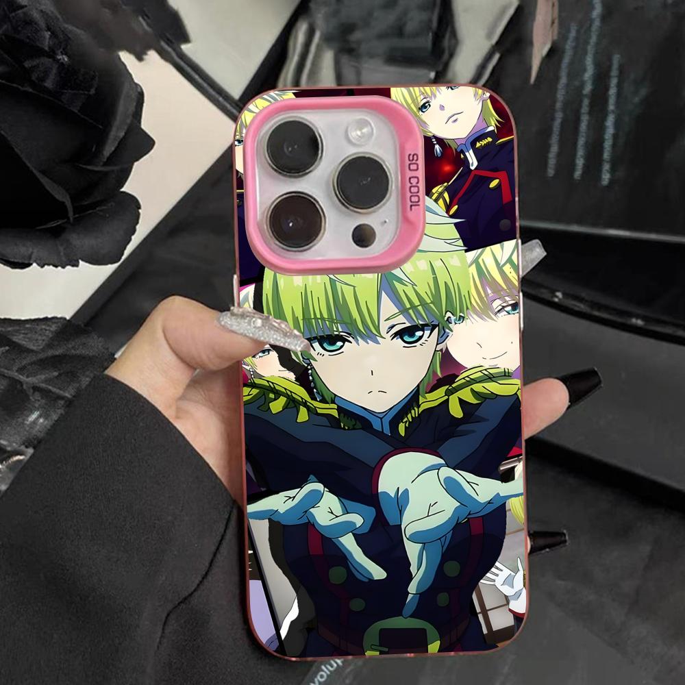 Mato seihei no slave Tenka Izumo Pink Translucent Mobile Phone Case for iPhone 17 16 15 14 13 12 11 X XR XS Air Pro Max Plus