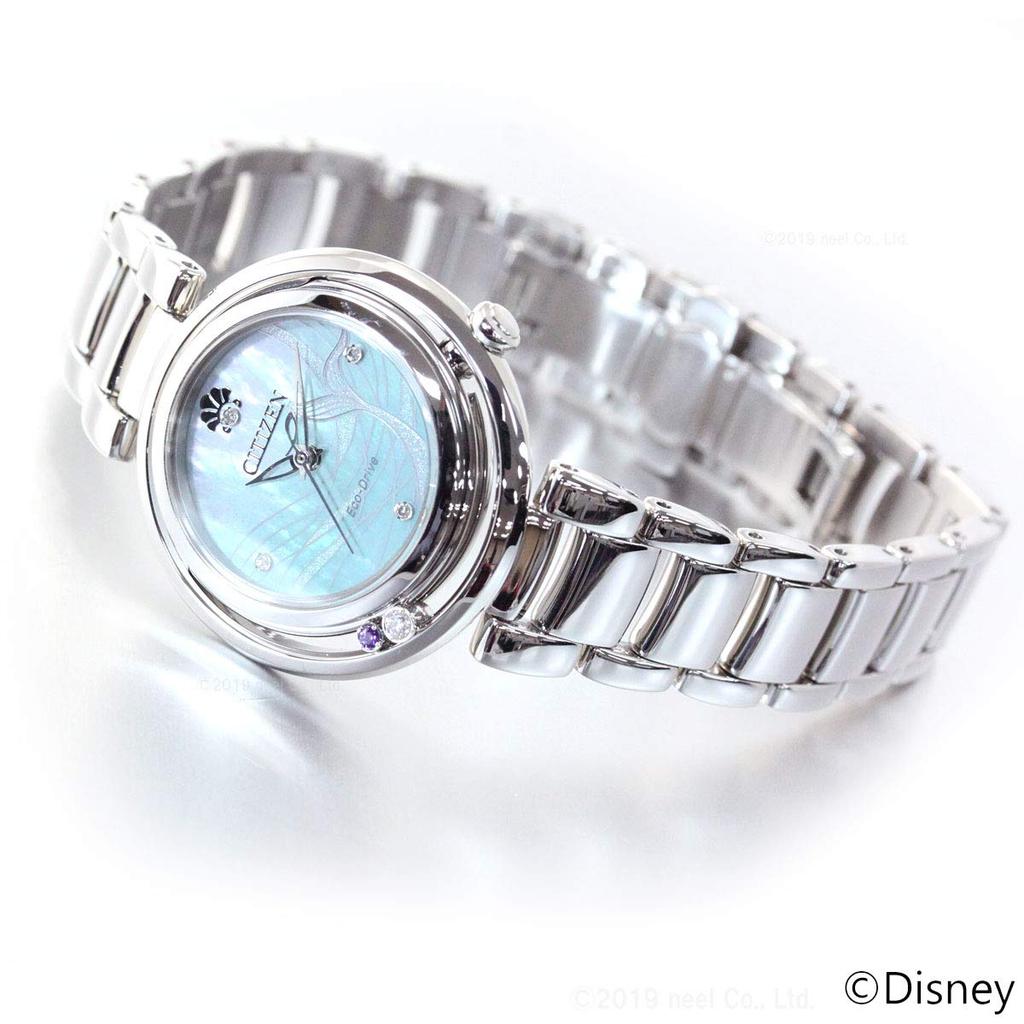 Citizen Elle Серия PRINCESS Русалочка Серебряные Часы Eco-Drive [ARIEL] EM0820-56N Женские