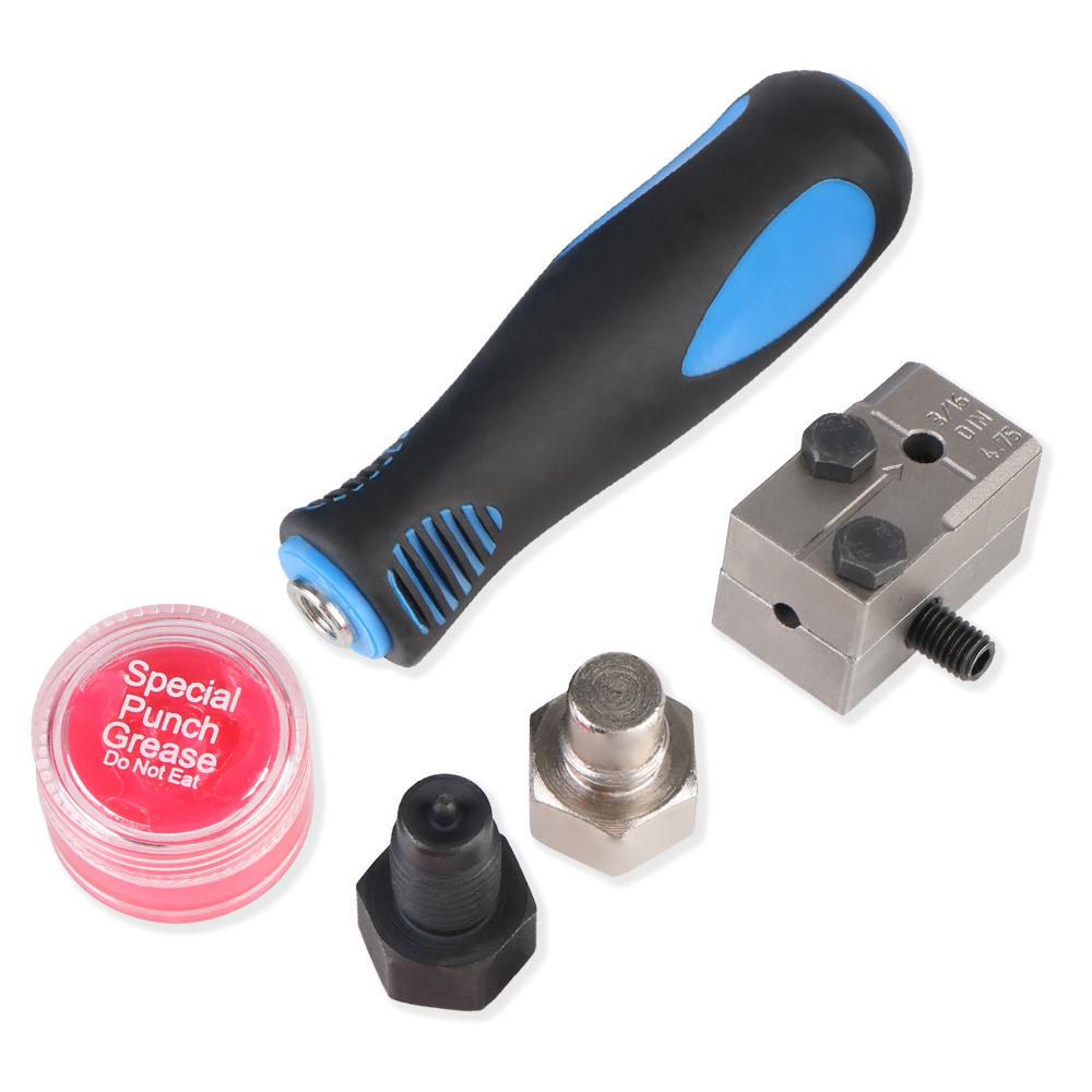 Автомобили Мотоциклы Грузовики Инструменты для ремонта Инструмент для обслуживания автомобиля Набор для развальцовки тормозных трубок Адаптер для двойной развальцовки 3/16 дюйма Универсальный инструмент для развальцовки тормозных трубок