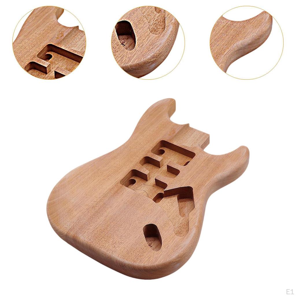 Незаконченный корпус электрогитары, деревянная заготовка, проект «сделай сам» для мастеров