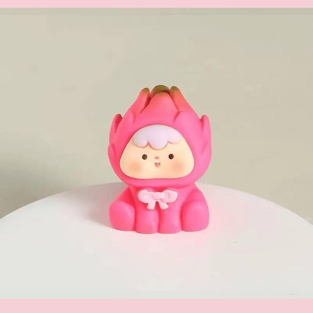 2 шт. Случайный стиль, Новая матовая милая фруктовая фигурка в слепой коробке, Креативное настольное украшение, Декор для автомобиля, Брелок, Универсальный для различных сценариев! Случайный стиль