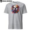 Colorful British Bulldog Unisex T-Shirt | Paint Splashes | Unique Design