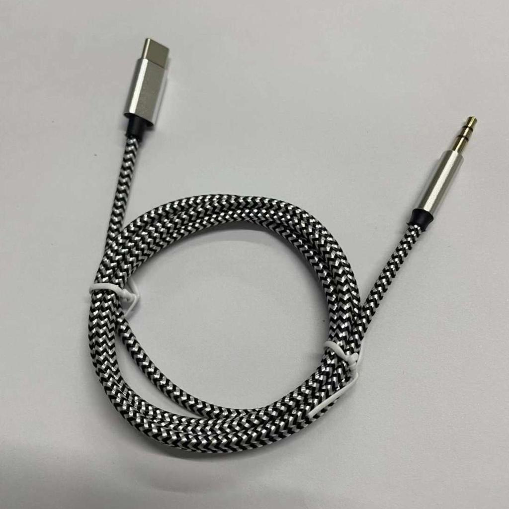 Цифровой аудиокабель Type-C - 3,5 мм AUX - 1 м, универсальное подключение автомобильных динамиков