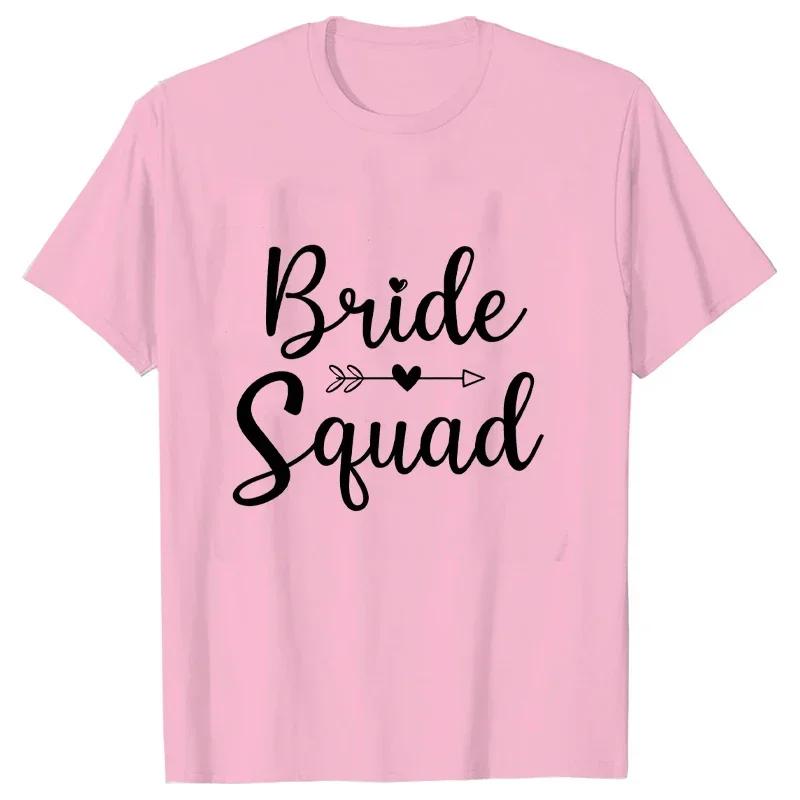 Women Team Bride Tshirt Arrow Love Heart Tops Bridal Wedding EngageUnisext Tshirt Friends Bachelorette Hen Party Tees EVJF T Shirt
