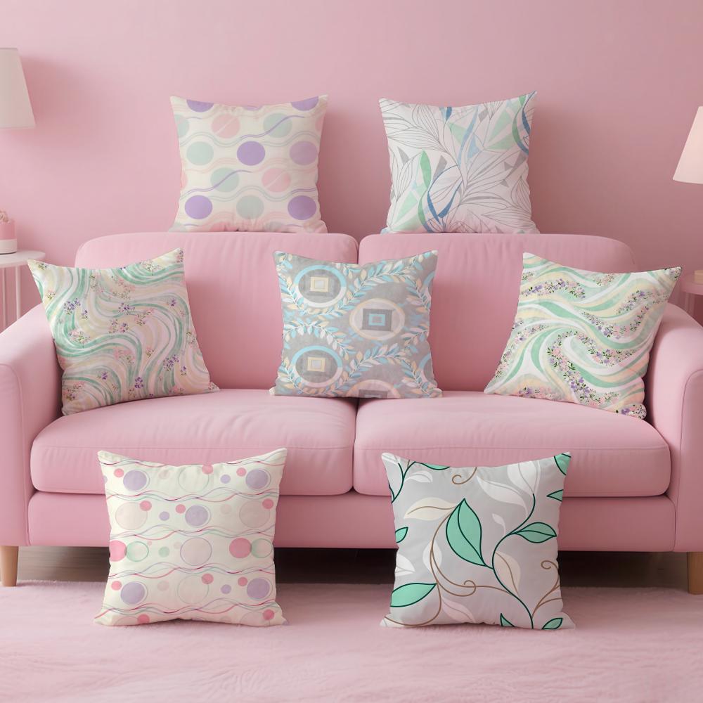 Casual European Fashion Brand EEsprit Cushion Cover Pillow Case Soft Skin Friendly Fabric Concealed Zipper