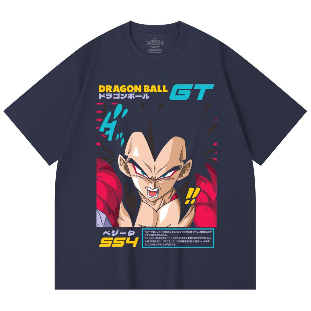 230 Gsm 100% Cotton Dragon Ball V2 Goku Print Unisex Heavy Cotton T Shirt