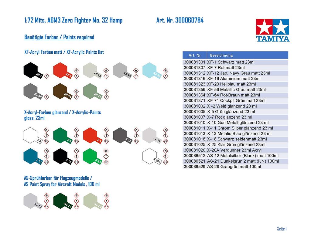 Tamiya 1/72 Warbird Collection No. 84 Japanese Navy Mitsubishi A6M Zero Type 32 Carrier-Based Fighter Plastic Model Kit 60784