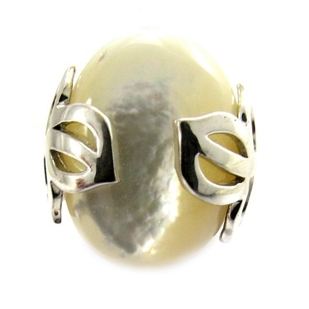Silver 'Oracle' Mother of Pearl Ring