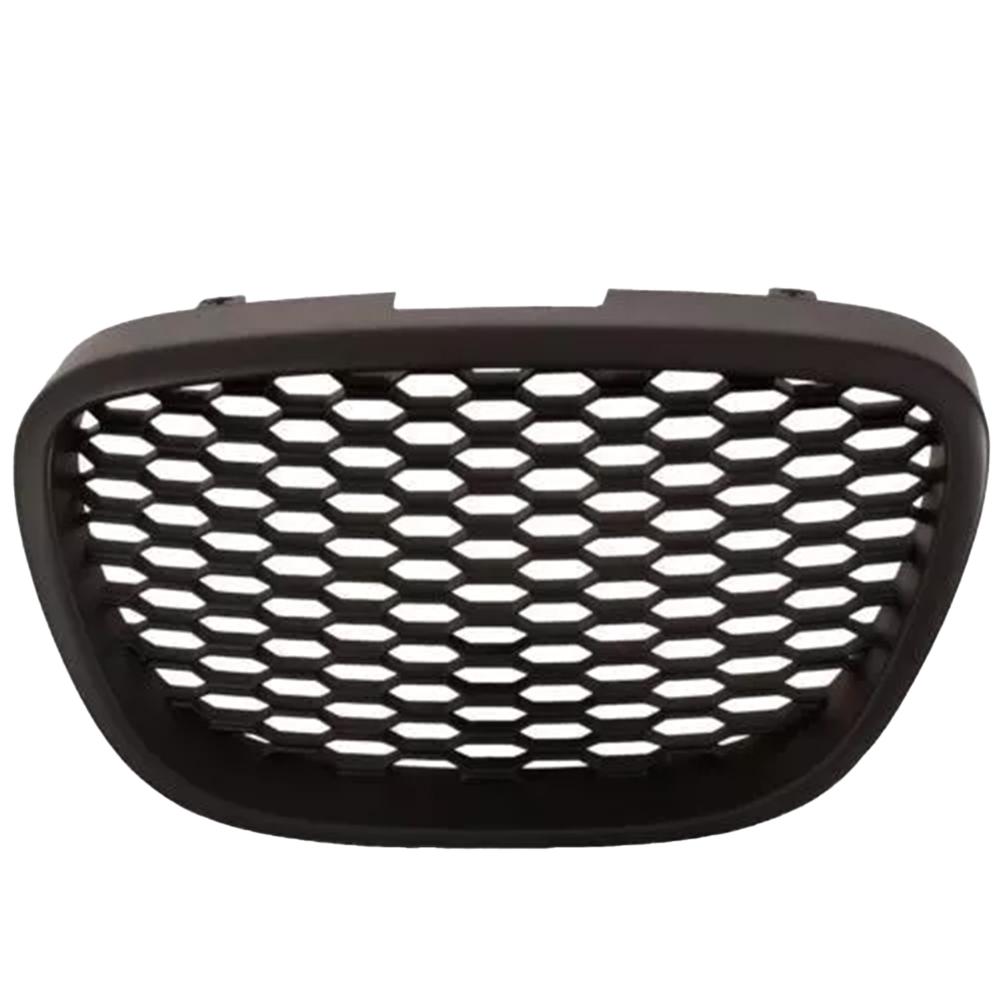 Black Mesh Debadged Grill Grille Mesh Badgeless Sport Racing Grill Compatible with Seat Leon MK2 1P 2006-2009