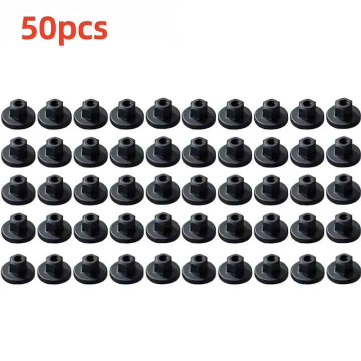10/50pcs Car Chassis Plastic Screw Grommet Hex Head Self Tapping Nut Clips Underbody Shield Fastener Clip Auto Accessories