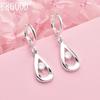 925 Sterling Silver AAA Zircon Teardrop Earrings Wedding Jewelry