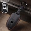 Подходит для чехлов на ключ BMW для 3 серии, 5 серии, X1, X2, X3, X4, X5, X6, X7, полное покрытие, натуральная кожа с пряжкой