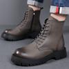 Ботинки Martin, мужская модная мужская обувь в британском стиле, короткие сапоги на толстой подошве, персонализированные модные ботинки, повседневные рабочие ботинки