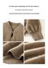 Lekasha Women's 100% Pure Cashmere Qipao Collar Loose Pullover for Autumn/Winter