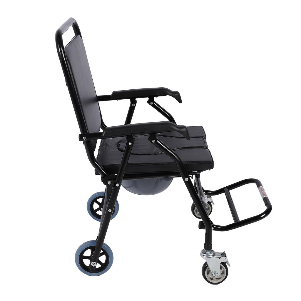 Мобильный горшок с колесами, складной, с высокой грузоподъемностью, утолщенный, инвалидная коляска для туалета для H