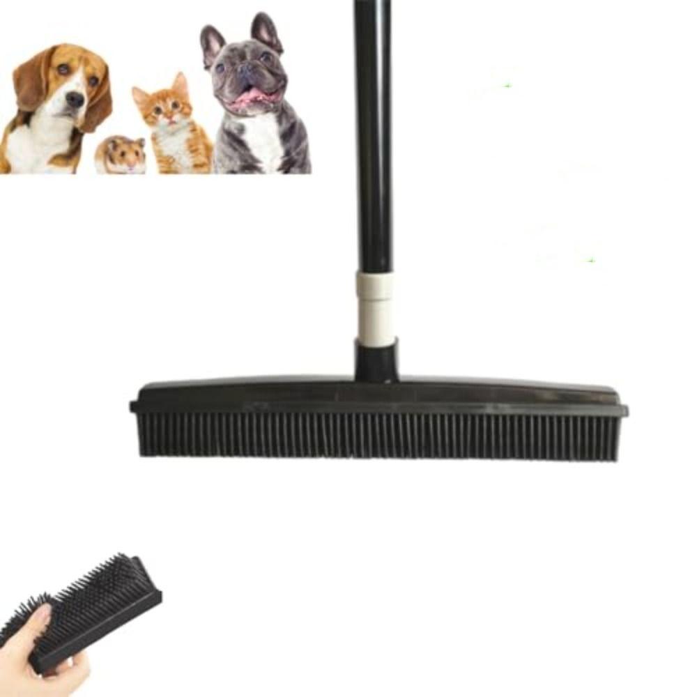Telescopic Bristles Carpet Broom Hair Lint Removal Magic Clean Sweeper for Dog and Cat Hair