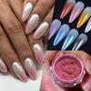 Nail Art Gradual Change Powder Pearlescent Shell Glitter Powder, Versatile Cloud Mist Powder Gradual Change Diy Manicure Polarizer Flour