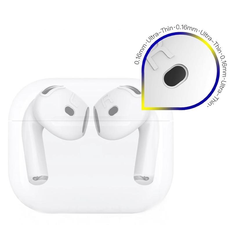 1 пара силиконовых амбушюр для кейса Airpods 4, защитные накладки для беспроводных наушников, амбушюры