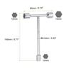 uxcell Three-Way Wrench, 10mm, 12mm, 14mm Socket, T-Handle, for Bicycle Repair and Car DIY