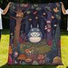 Classic Cartoon T-Totoro-S Cute Blanket Soft Warm Furry Throw Super Kids Toys Bed Sofa Car Cradle