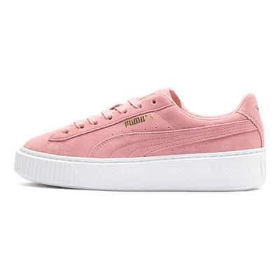Замшевые женские кроссовки Bridal Rose на платформе розового цвета Team-Gold 362223-14