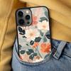 Watercolor flower Soft Phone Case for iPhone 17 Air 16e Pro max 15 Pro 13 14 Plus 11 12 MagSafe Magnetic Coque