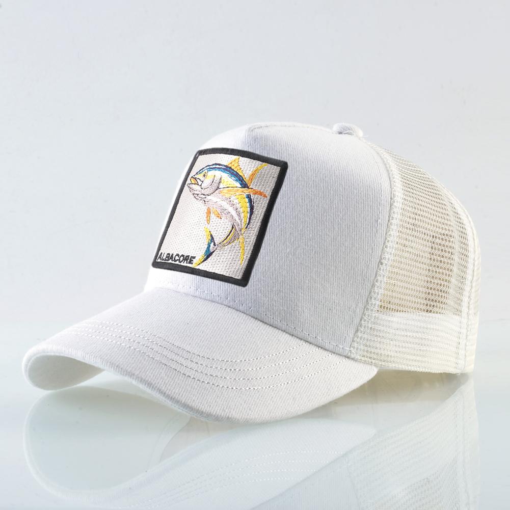 Дышащая сетчатая бейсболка, женская модная кепка-дальнобойщик с нашивкой из альбакора, мужская бейсболка в стиле хип-хоп, Snapback Bone Casquette