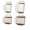 A4/A5 Walnut Wood Menu Clipboard Non-slip Base Detachable Table Sign Holder Horizontal/Vertical Menu Flyer Paper Stand Hotel