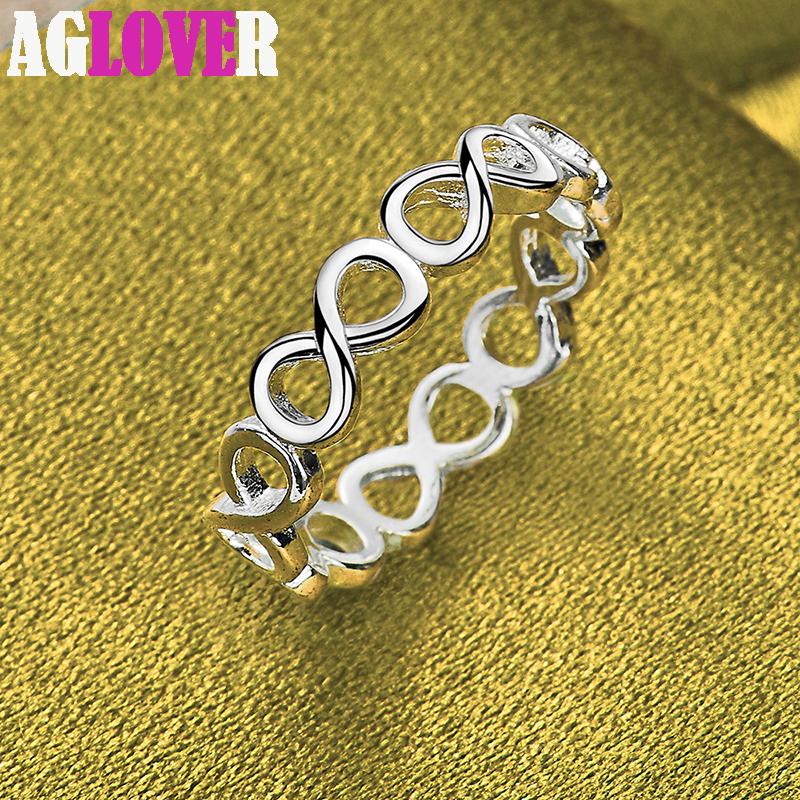 Ювелирные изделия из стерлингового серебра 925 пробы с номером 8