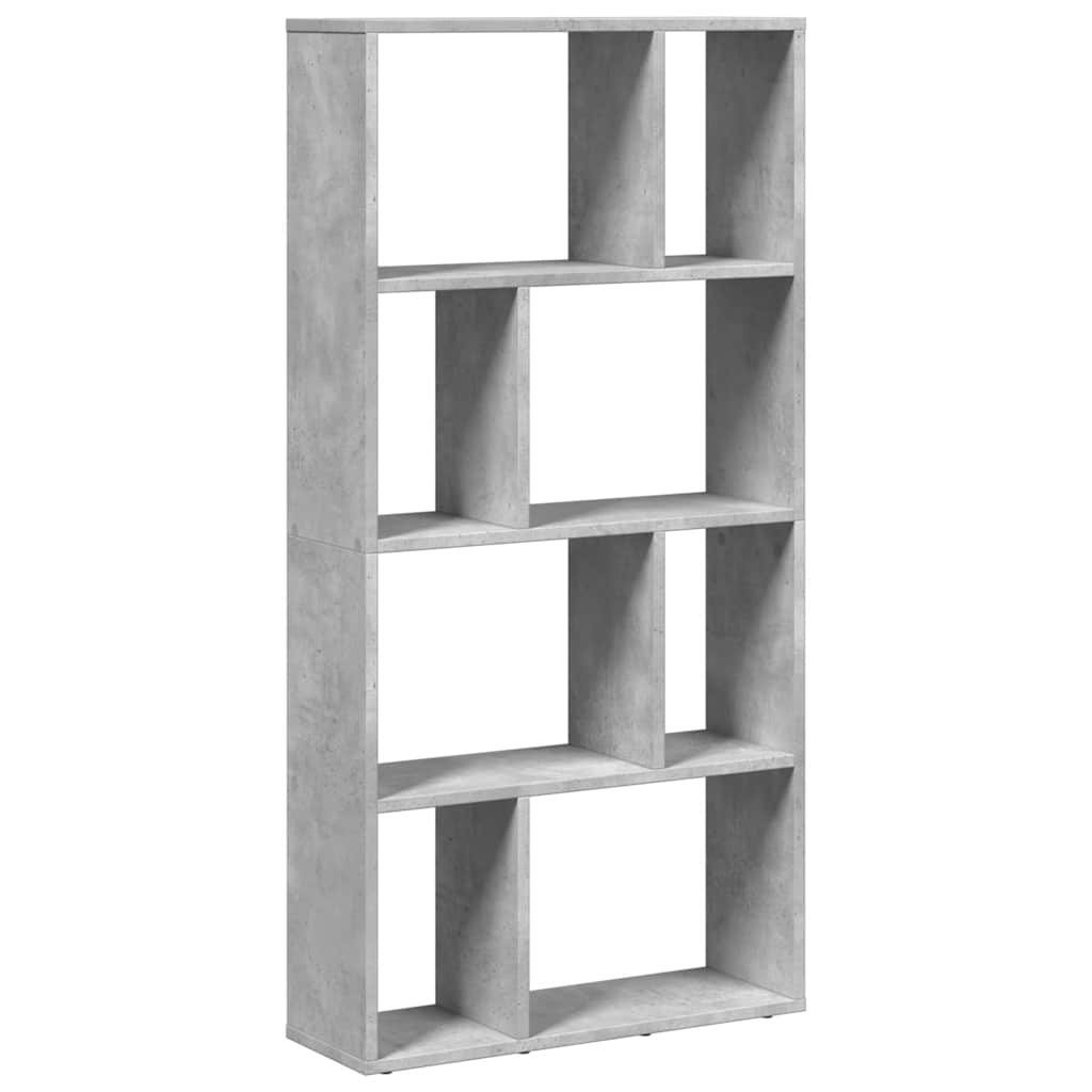 Bookshelf Concrete Grey 60 x 20 x 120.5 cm Engineered Wood