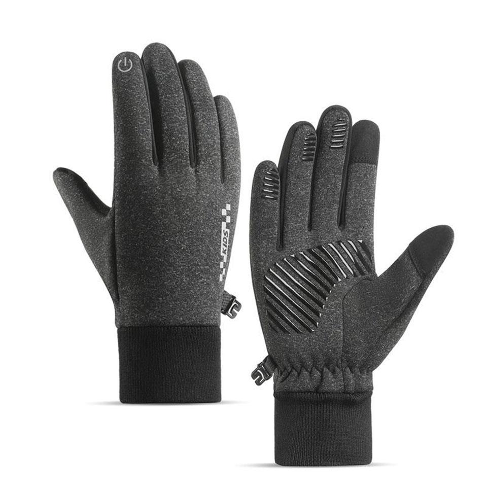Loogdeel Touch Screen Outdoor Cycling Sports Warm Winter Running Ski Windproof Waterproof Gloves Boys Girls Children'S Gloves