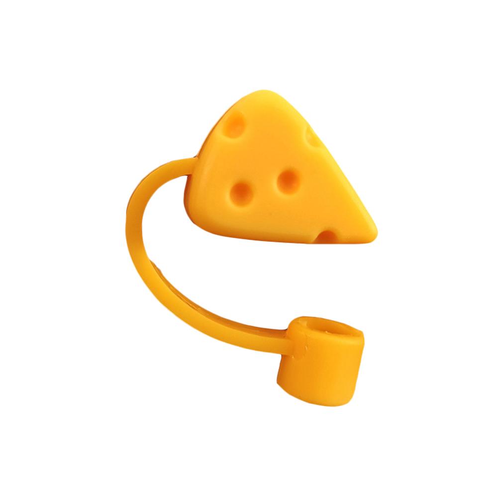 Cute Straw Caps Cartoon Silicone Straw Protection Plug for 6-8mm Cup Accessories