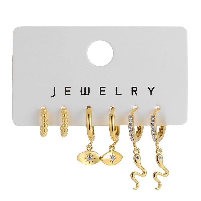 iF ME Комплект сережек-колец в форме бабочки и сердца для женщин и девочек, винтажные модные серьги с искусственным жемчугом и подвесками, модные ювелирные изделия