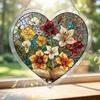 yangyizhi Suncatcher Puzzle Pendant, Durable Acrylic Window Hanging, with 3D Pattern, Stained Glass Effect Waterproof Decorative Ornament, for