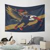 "Basketball Player with Pelican Design" Pattern Wall Hanging Tapestry Decorative Tapestry Home Decor for Bedroom and Living Room