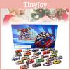Advent Calendar Countdown Toy Cars Set For Kids Featuring 24 Unique Collectible Designs