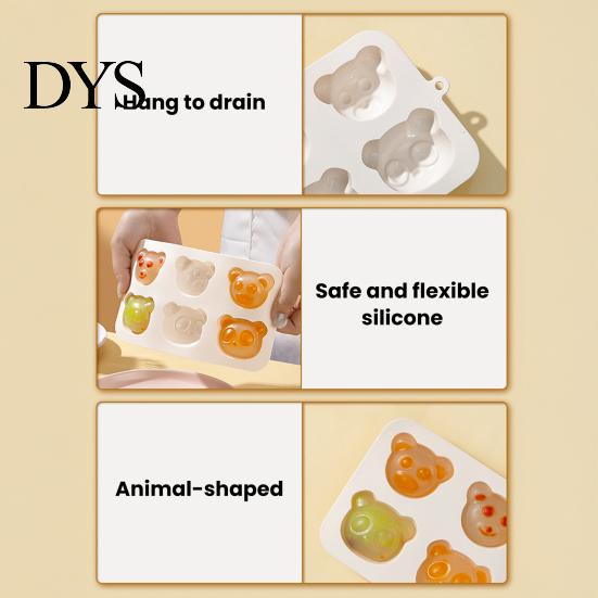 Professional Bakery Supplies Baby Popsicle Mold, Bear/Rabbit Shape Easy Release Soft Silicone Mold for Baking Flexible Food Maker, Desserts