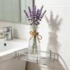 Plastic Clear Bud Vases, Modern Table Centerpiece Flower Vase, Simple Transparent Decorative Vase for Home Dining Table Wedding Flower Arrangement