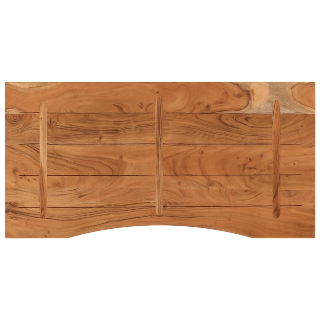 Desk Top 110 x 60 x 2.5 cm Rectangular Solid Acacia Wood