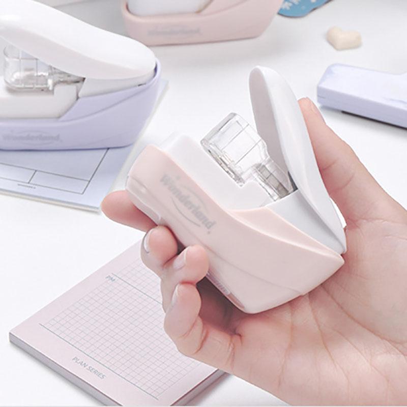 Мини-степлер без гвоздей, простой и легкий степлер для книг, степлер без степлера, офисные переплетные принадлежности, школьные принадлежности
