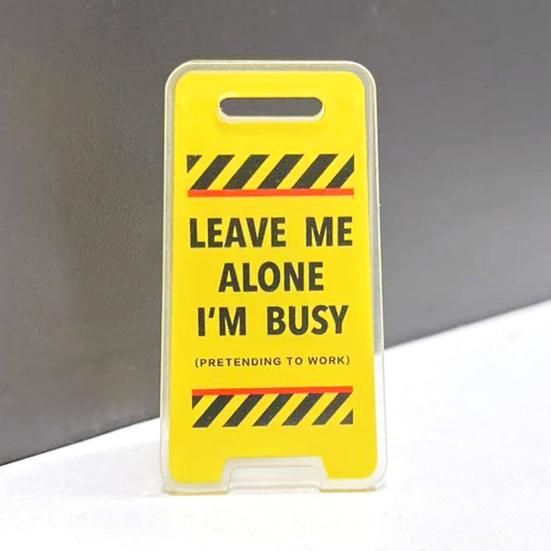 Team Office Desk Sign Caution Warning Sign Workplace Decor Gag Gift Cubicle Employee